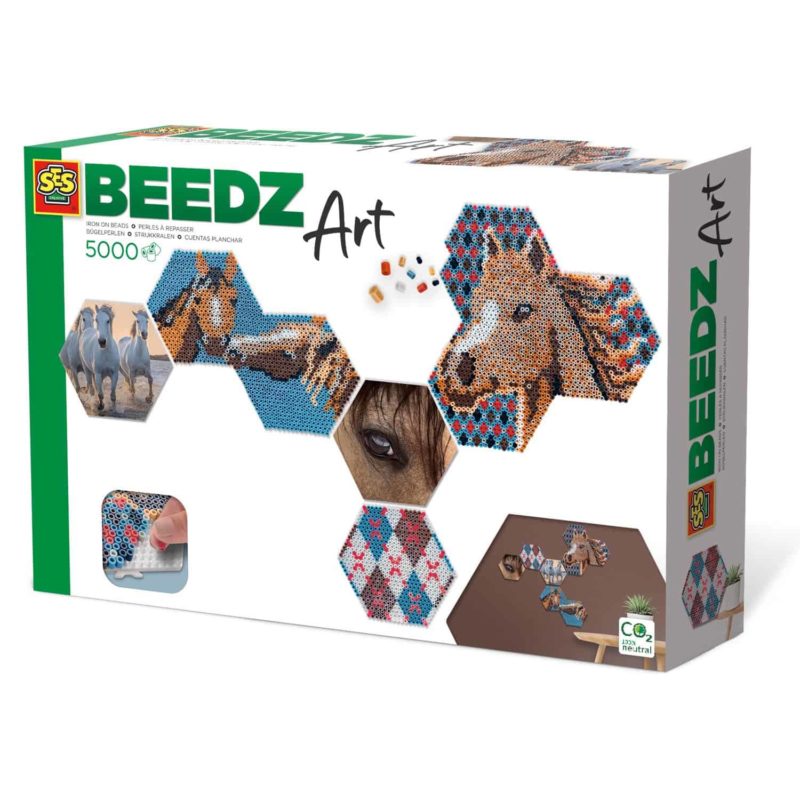 SES Beedz Art Hex Tiles Horses