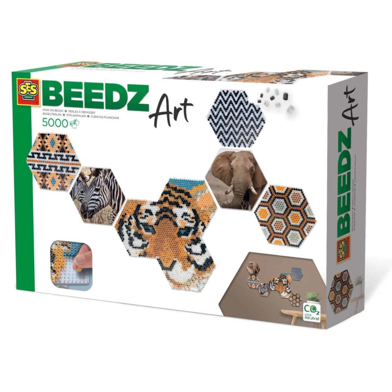 SES Beedz Art Hex Tiles Safari