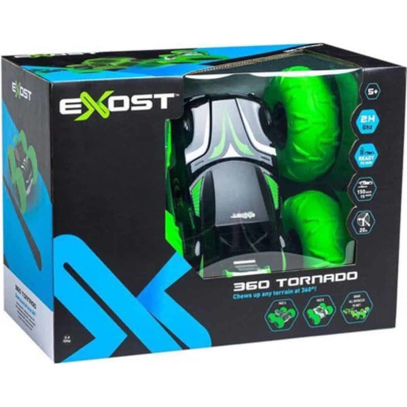 Exost 1:10 R/C 360° Tornado stuntauto groen - Afbeelding 3