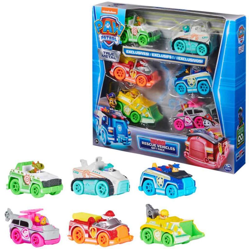 Paw Patrol metal Neon 6 stuks