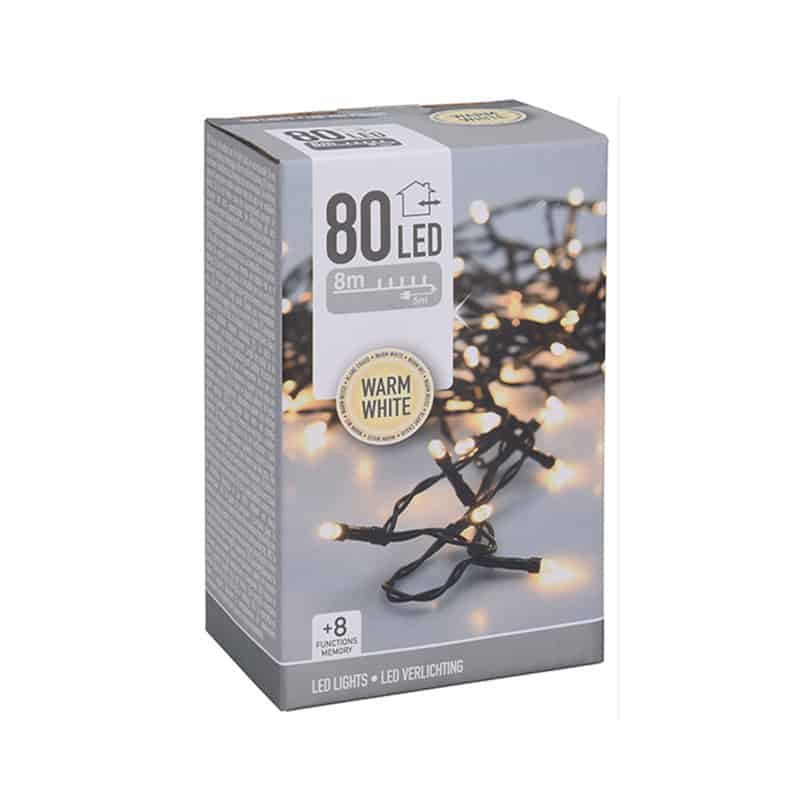 Verlichting 80 LED WW