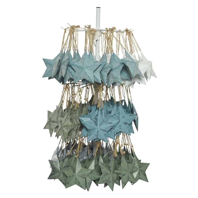 Ster ijzer colour washed - 6 ass kleuren