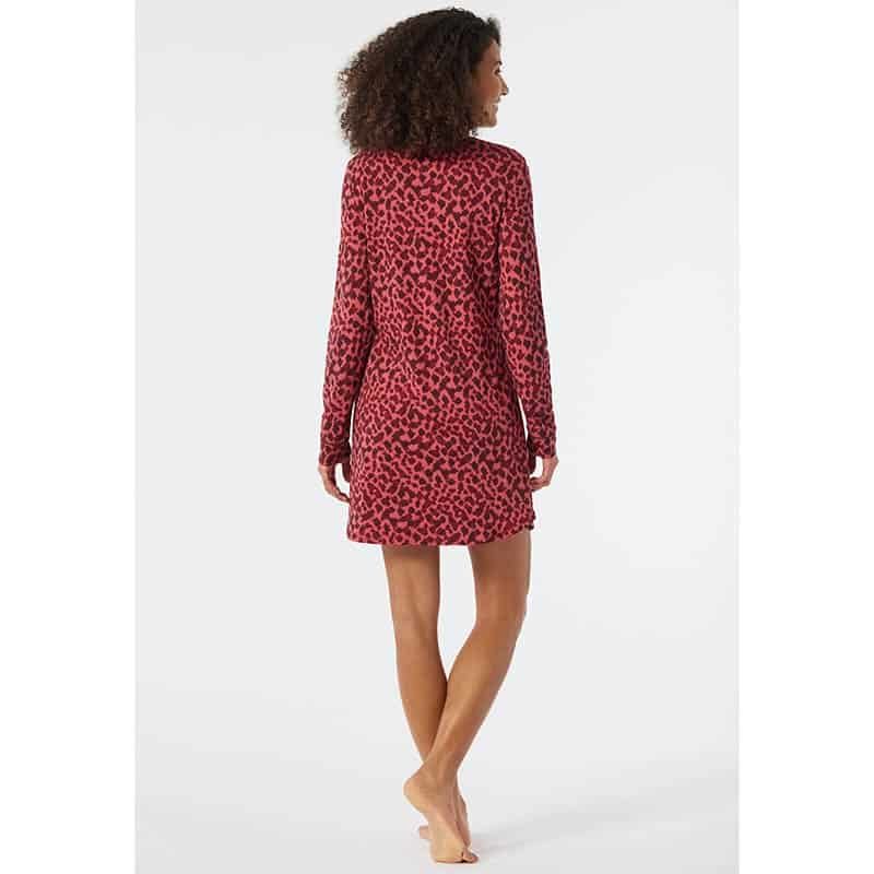 Schiesser Dames nachtkleed - felrood - Afbeelding 4