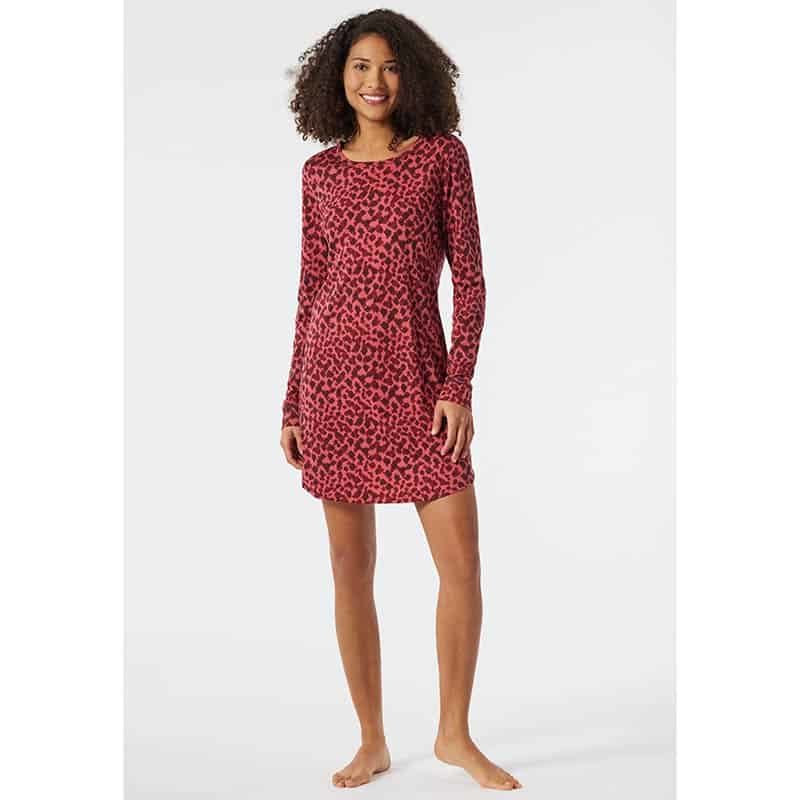 Schiesser Dames nachtkleed - felrood - Afbeelding 3