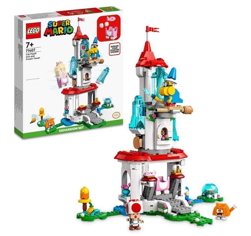 Lego Mario  Uitbreidingsset: Kat-Peach -uitrusting en Ijstoren - Afbeelding 6