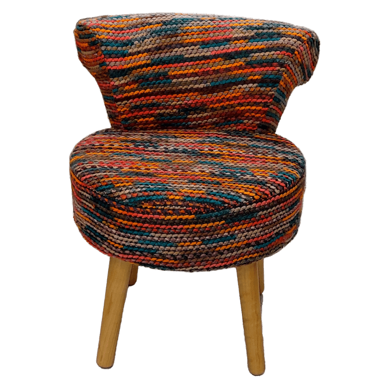 Kruk met rugleuning 48*50*H57