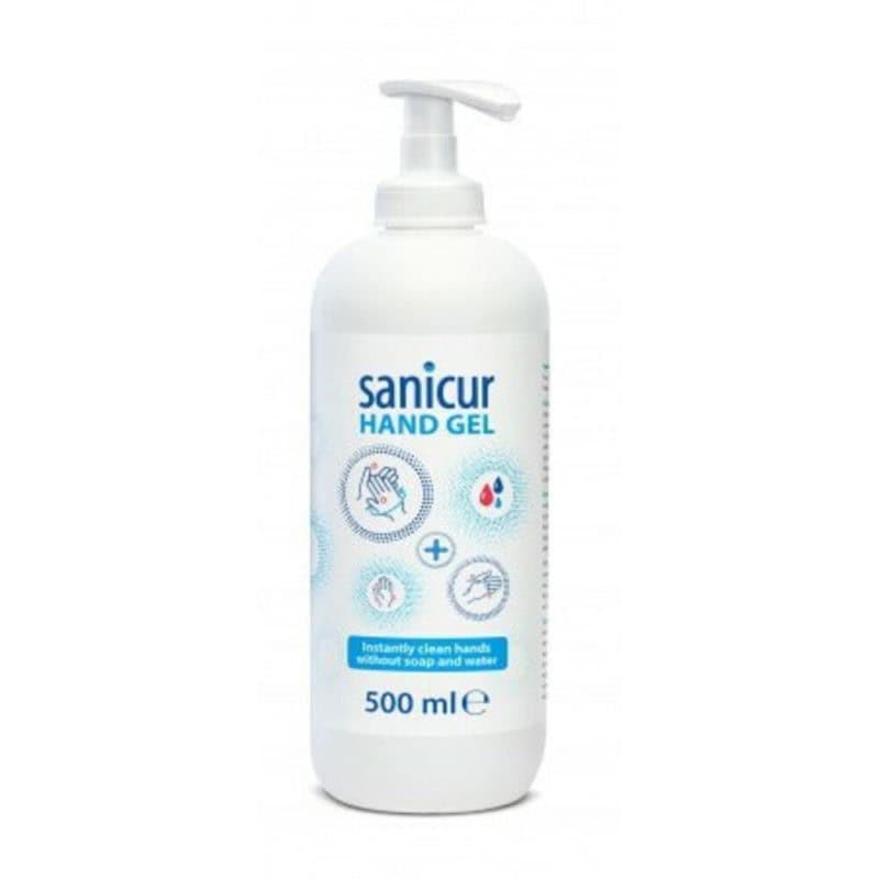 Sanicur handgel+pomp 500ml