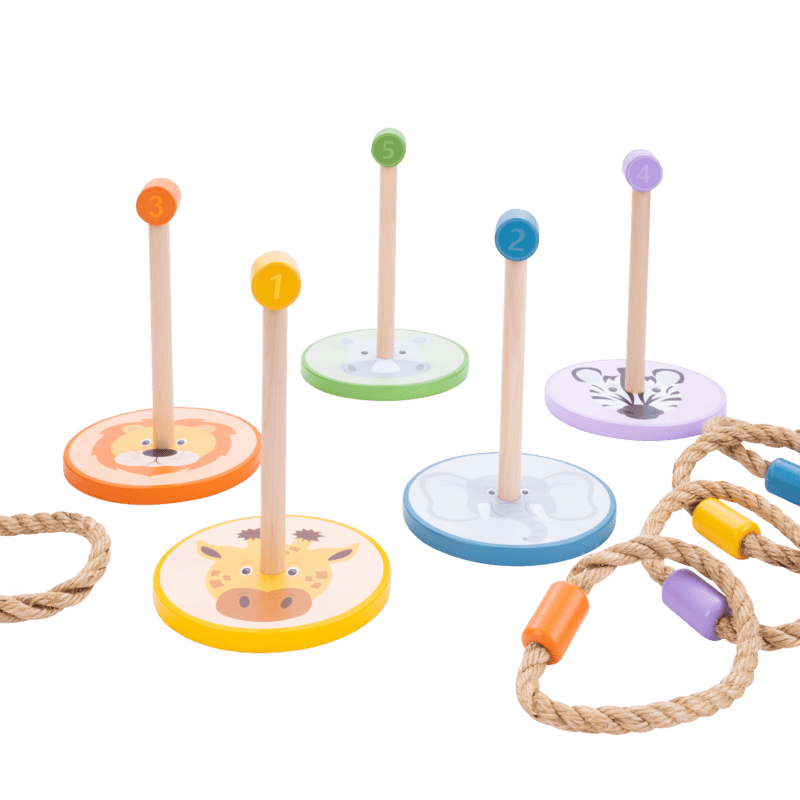 Ring werpen spel dieren