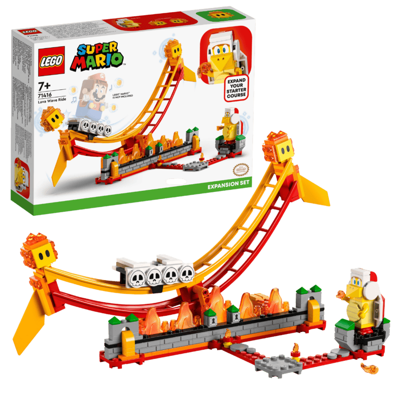 Lego Mario Rit over lavagolven
