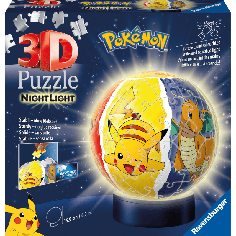 RB Pokémon 3D puzzelbal met licht