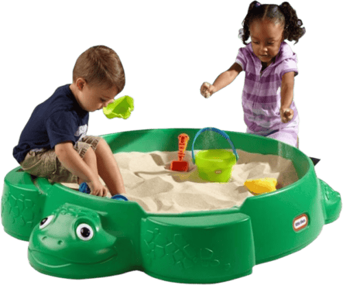 Little Tikes Zandbak Schildpad met deksel 98x110x30cm