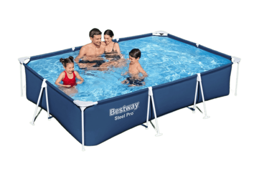 Steel Pro zwembad set 300x201xh66cm rechthoekig met filterpomp 58381