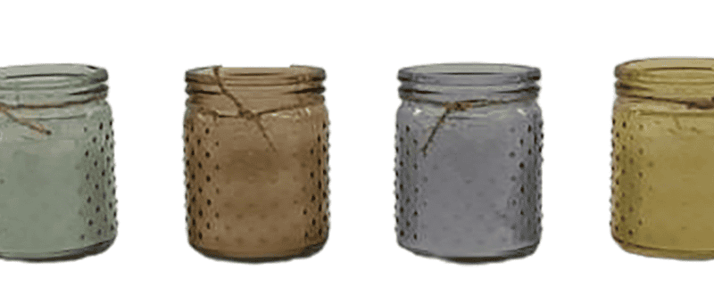 Kaars citronella D10x12,5cm - 4ass kleuren