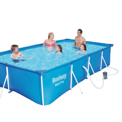 Steel Pro zwembad set 400x211xh81cm rechthoekig met filterpomp 58381
