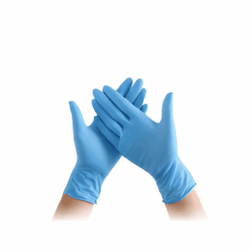 Handschoen nitril blauw 100stmedium poedvrij 3.5gr