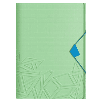 Leitz UrbanChic groen PP 3-klep map A4