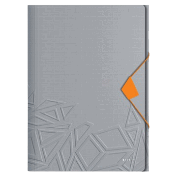 Leitz UrbanChic d.grijs PP 3-klep map A4