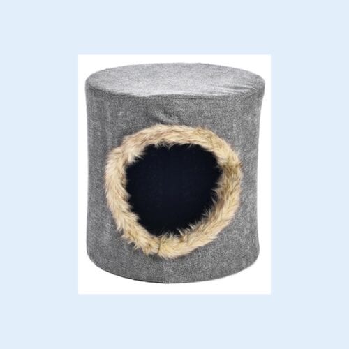 Duvo+ Plooibaar kattenhuis met plush 31X31X30cm