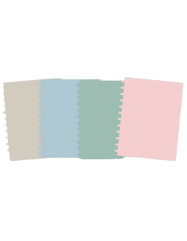 Nordic Schrift pvc A4 geruit