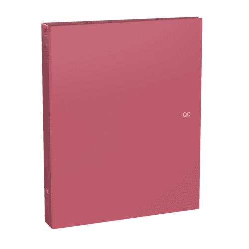 Lan. Ringband A4 roze, 2 ringen FSC