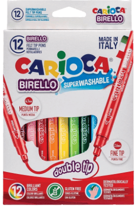 Carioca stiften dubbele punt 12st