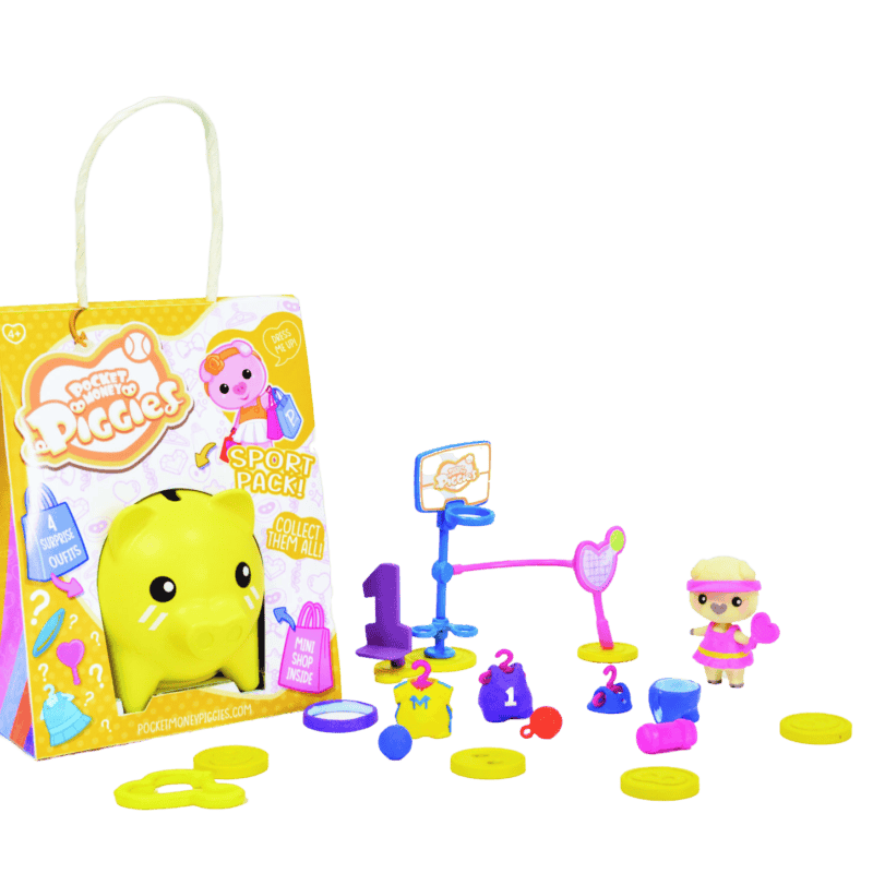 Pocket money piggies - sports pack