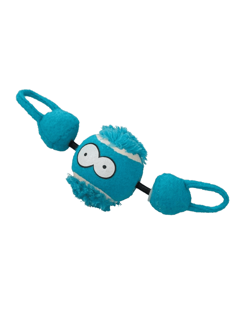 Duvo+ Shoot bal with string 7 cm blauw