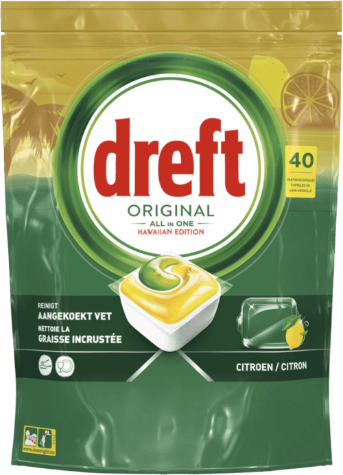 Dreft All-in one hawai tabs  40 stuks