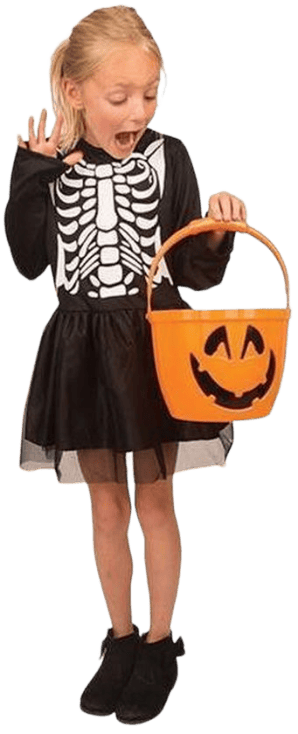 Kostuum skelet Tutu 6j