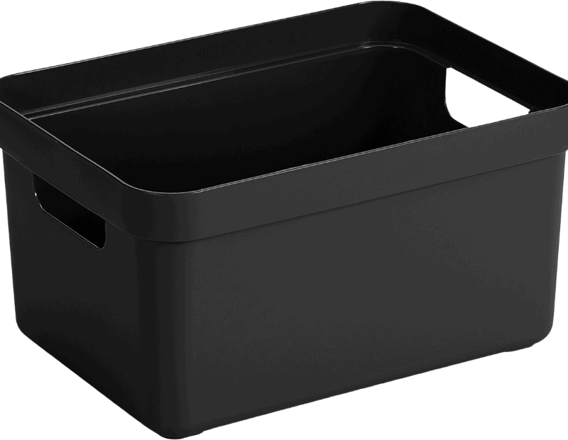 Sunw. Sigma home box 13L met deksel zwart
