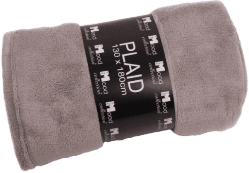 Maxime fleece plaid 180*130cm donker grijs