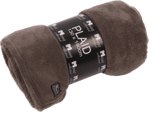 Maxime fleece plaid 180*130cm taupe