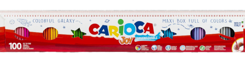 Carioca fijne viltstiften 1 meter (100 stuks)