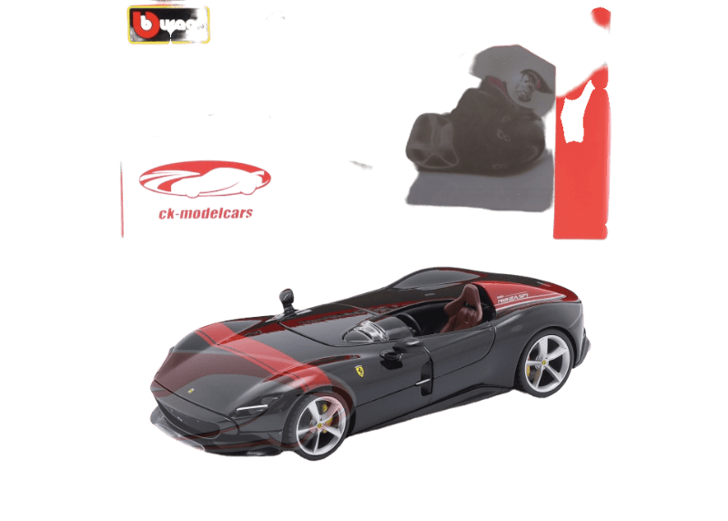 Burago Ferrari Monza SP1 zwart 1:24