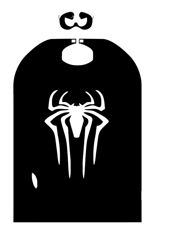 Dress-up set with cape - spider hero