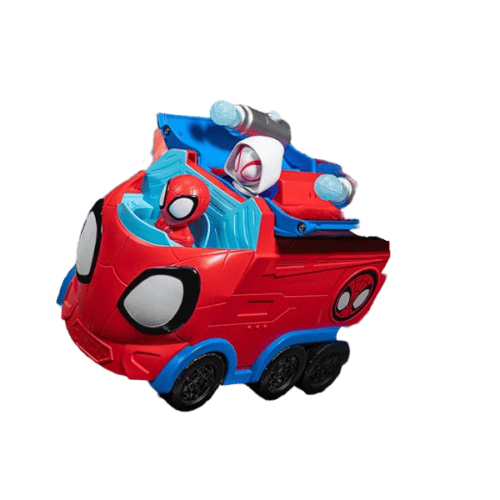 Marvel's Spidey and his amazing friends transforming web spinning