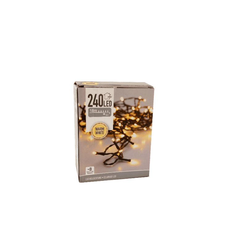 Verlichting 24M met 240 LED warm wit