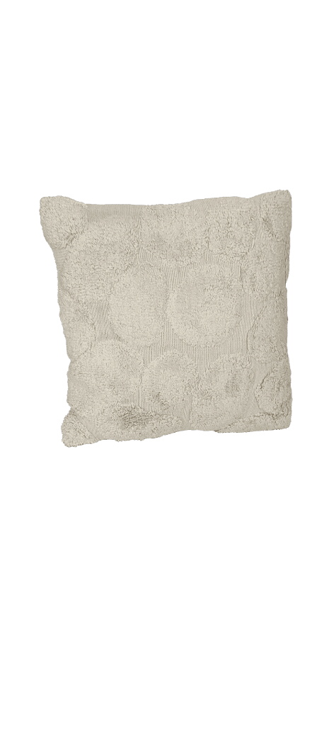 Kussen 45x45cm gebreid katoen naturel kleur