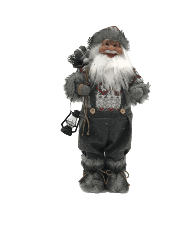 Kerstman staand 60cm lantaarn