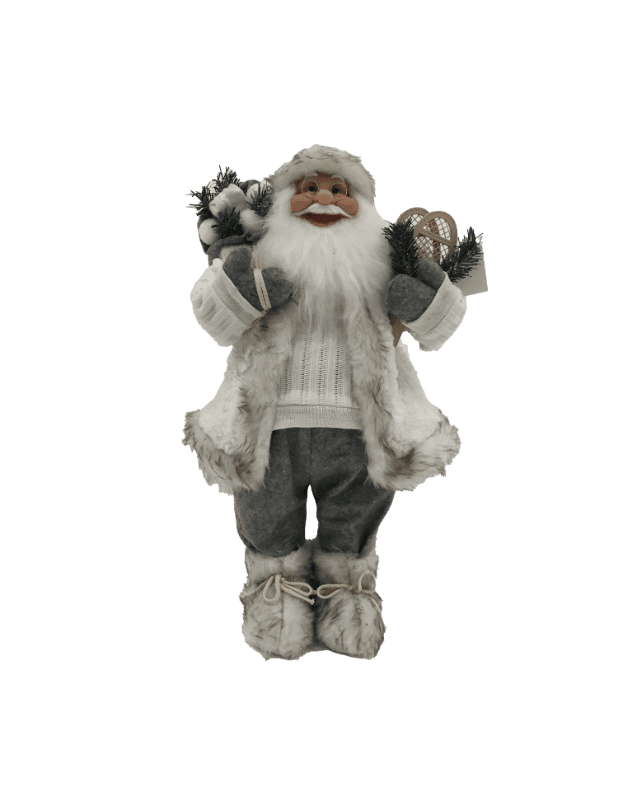 Kerstman staand 60cm sneeuwschoenen