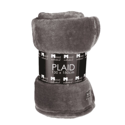 Famke fleece (L180xb130cm) plaid antraciet