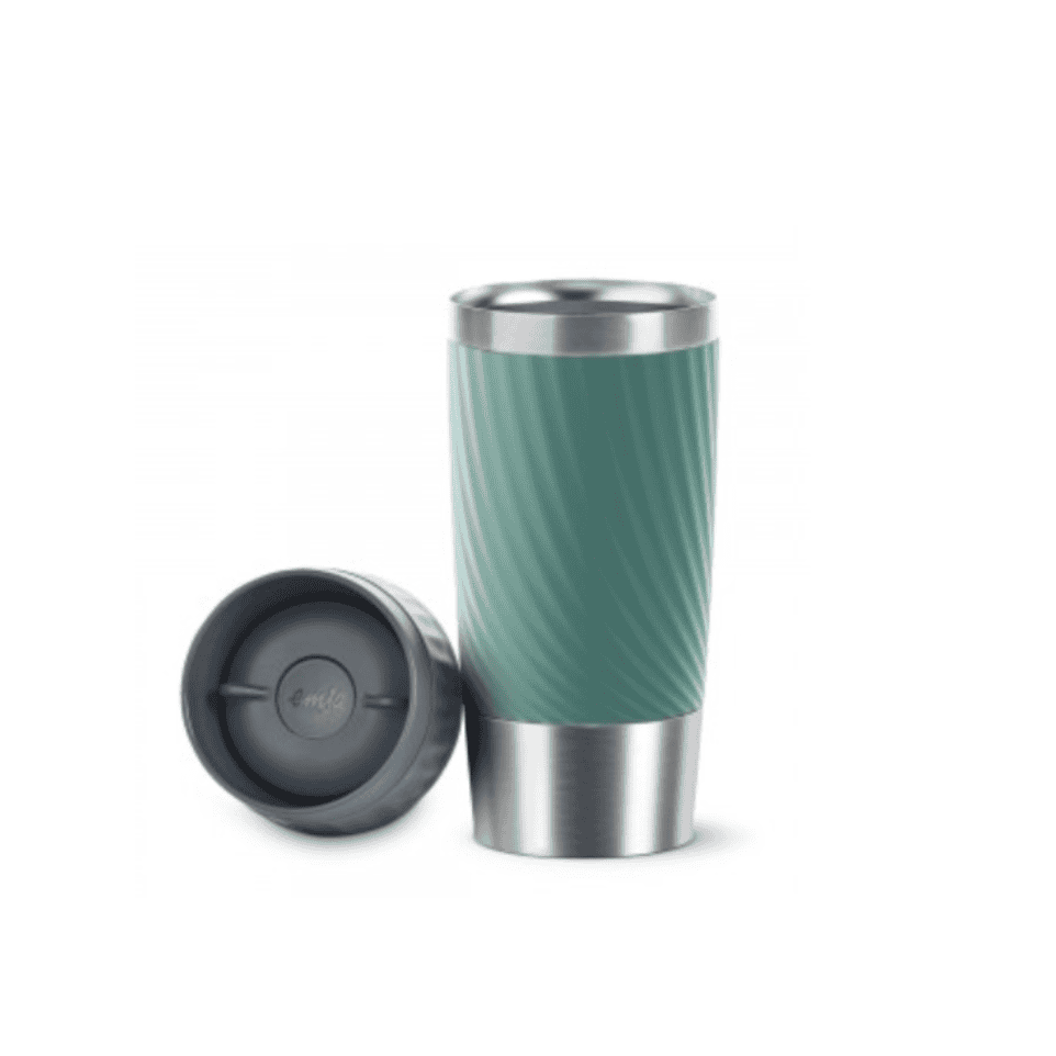 Emsa Travel mug easy twist 0.36L steel/petrol - Happyland