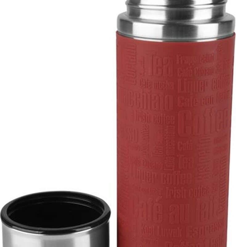 Emsa Senator Sleeve vacuum fles 1L rood