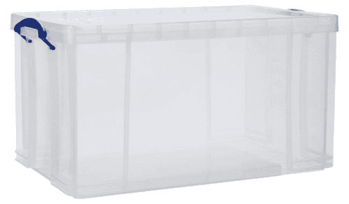 Opbergdbox 64L transparant