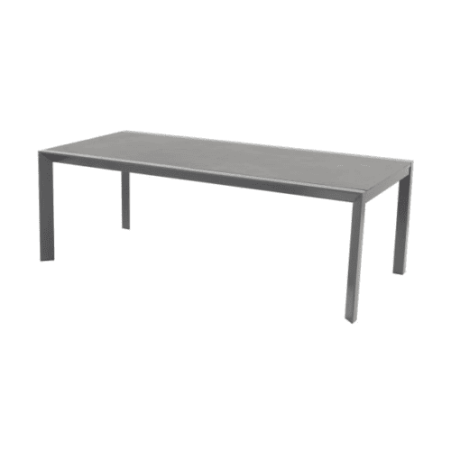 Hartm. California tafel 220/340x106cm alu frame in Xerix/top in ceramic