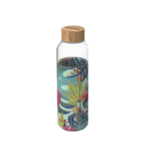 Quokka glas flow drinkfles 660ml autum leaves