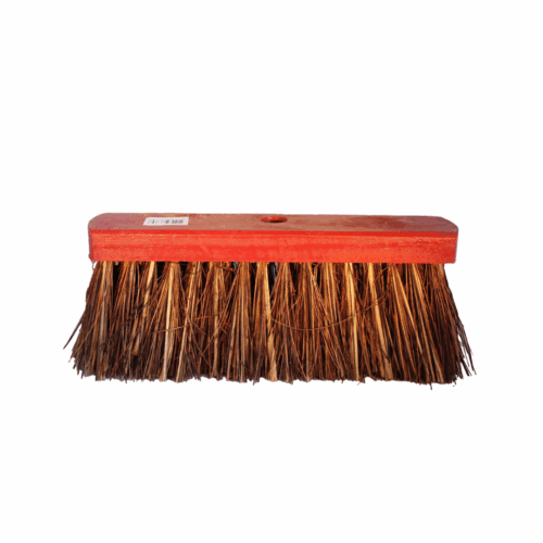 Cleany straatbezem bassine rood gelakt