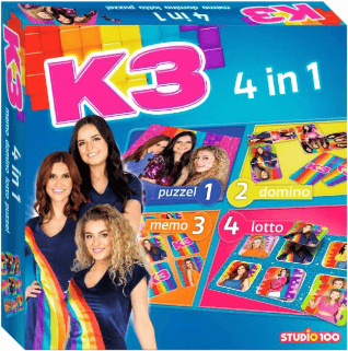 K3 kaartspel 4 in 1