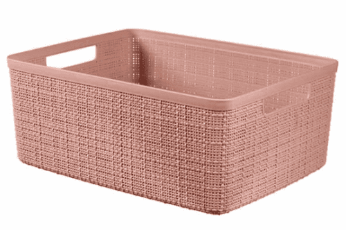 Curver jute opbergbox rose 12L