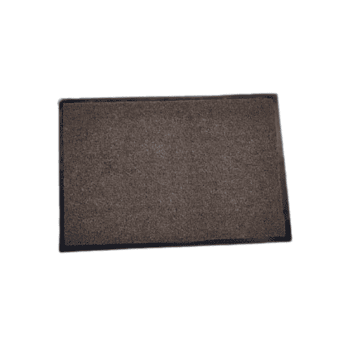 Mat met boord star taupe 40x60cm